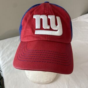 New York Giants cap NFL blue red adjustable one size football fan